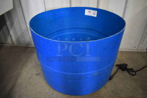 Blue Poly Bin. 23x23x18