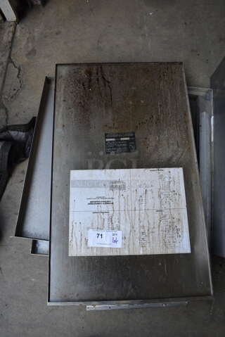 ALL ONE MONEY! Lot of Various Metal Pieces Including Ansul Box Cover! Includes 19x32x1