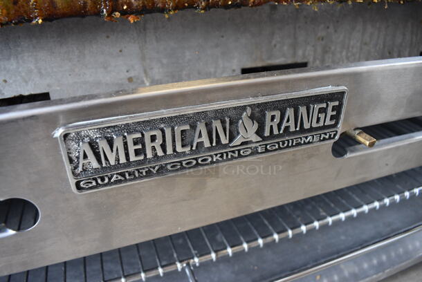 GREAT! American Range Stainless Steel Commercial Countertop Gas Powered Flat Top Griddle w/ Lower Cheese Melter. 48x29x20 - Image 4 of 5