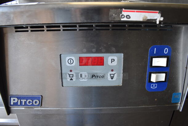 GREAT! Pitco Frialator Stainless Steel Commercial Floor Style Gas Powered Pasta Cooker w/ Lid. 16x36x46 - Image 5 of 9