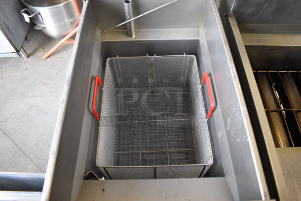 GREAT! Pitco Frialator Stainless Steel Commercial Floor Style Gas Powered Pasta Cooker w/ Lid. 16x36x46 - Image 6 of 9