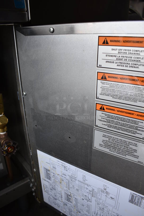 GREAT! Pitco Frialator Stainless Steel Commercial Floor Style Gas Powered Pasta Cooker w/ Lid. 16x36x46 - Image 9 of 9