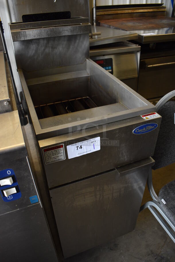 NICE! 2016 CookRite Model ATFS-40 Stainless Steel Commercial Floor Style Natural Gas Powered Deep Fat Fryer. 102,000 BTU. 15.5x31x45 - Image 2 of 7