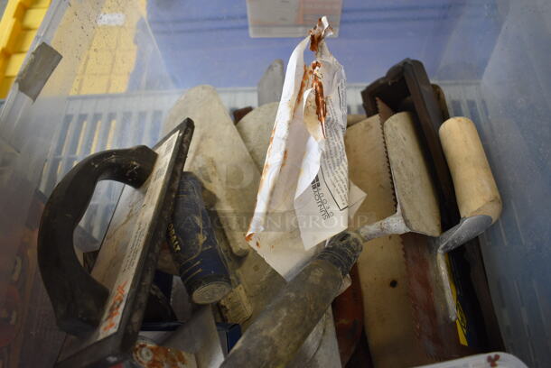 ALL ONE MONEY! Lot of Various Items Including Tools in Clear Poly Bin! 23x16x13 - Image 4 of 6