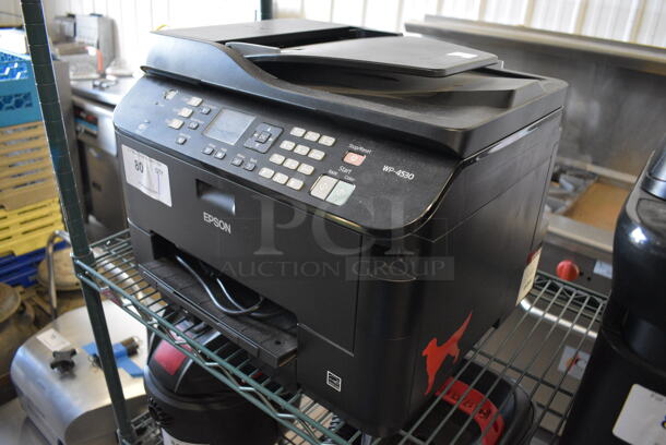 Epson Model WP-4530 Countertop Scanner Copier Printer Fax Machine. 18x17x14 - Image 2 of 5