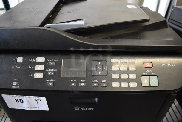 Epson Model WP-4530 Countertop Scanner Copier Printer Fax Machine. 18x17x14 - Image 3 of 5