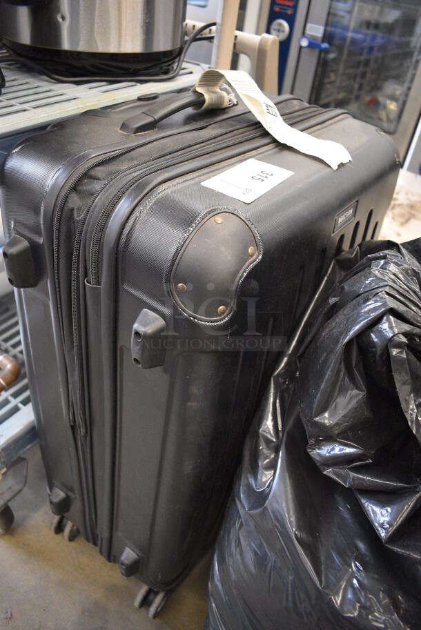 Black Suitcase on Casters. 12x19x29 - Image 3 of 3