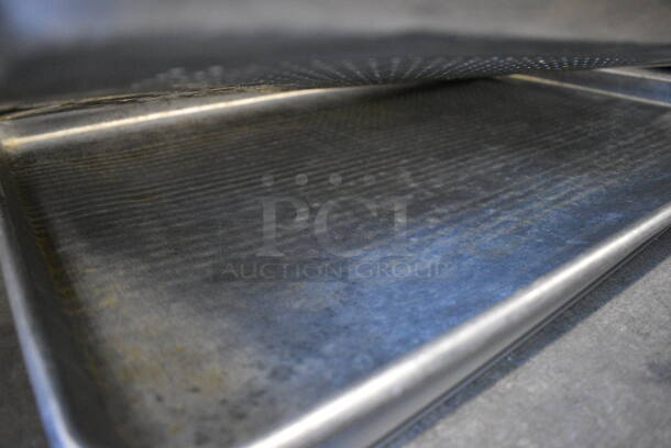 2 Metal Full Size Baking Pans; 1 Perforated. 18x26x1. 2 Times Your Bid! - Image 2 of 2