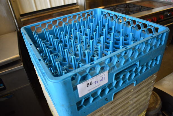 ALL ONE MONEY! Lot of 7 Various Poly Dish Caddies on Poly Dish Caddy Dolly! Includes 19.5x19.5x4 - Image 3 of 3