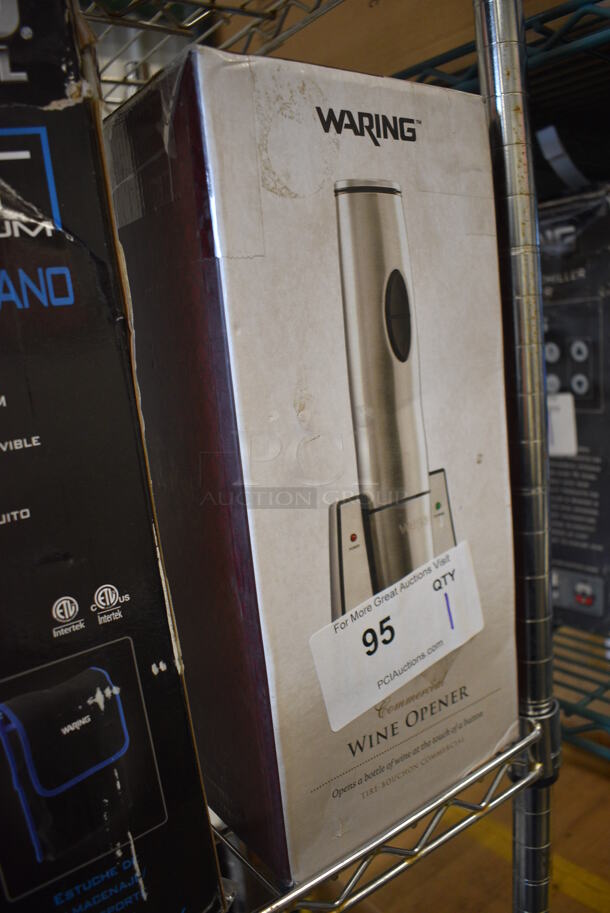 BRAND NEW SCRATCH AND DENT! Waring Portable Electric Wine Bottle Opener.  - Image 2 of 4