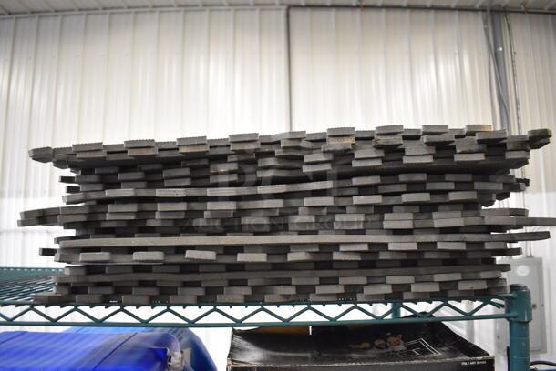 25 Gray Interlocking Mat Pieces. 24x24x0.5. 25 Times Your Bid! - Image 3 of 3
