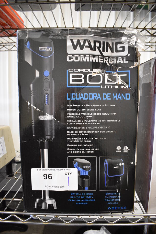 BRAND NEW SCRATCH AND DENT! Waring Commercial Cordless Immersion Blender.  - Image 1 of 3