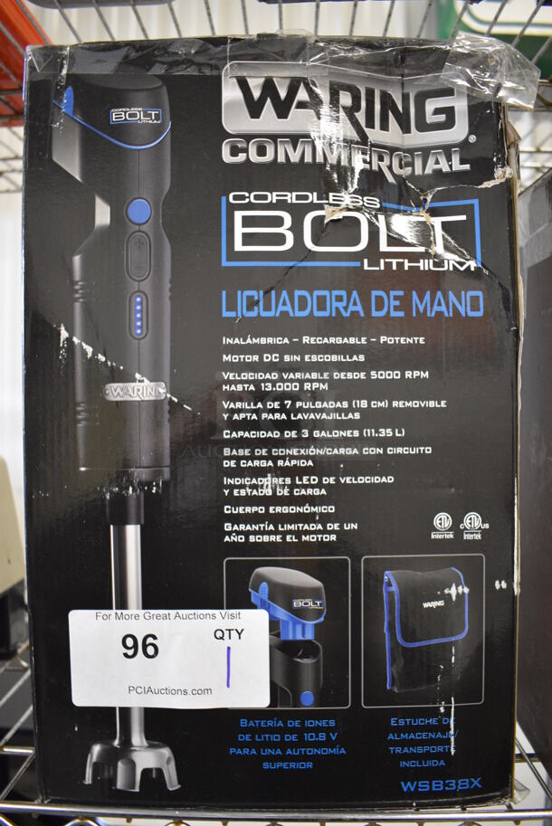 BRAND NEW SCRATCH AND DENT! Waring Commercial Cordless Immersion Blender.  - Image 3 of 3