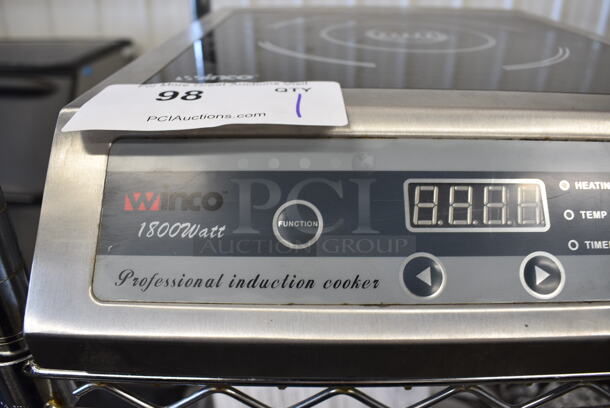 Winco Model EIC-18 Stainless Steel Countertop Electric Powered Induction Range. 120 Volts, 1 Phase. 13x17x14 - Image 2 of 6