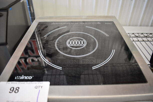 Winco Model EIC-18 Stainless Steel Countertop Electric Powered Induction Range. 120 Volts, 1 Phase. 13x17x14 - Image 4 of 6