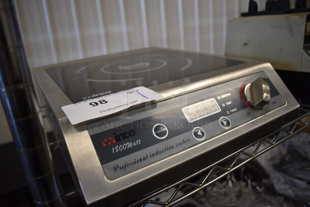 Winco Model EIC-18 Stainless Steel Countertop Electric Powered Induction Range. 120 Volts, 1 Phase. 13x17x14 - Image 5 of 6