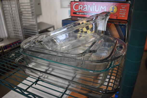 5 Various Glass Casserole Dishes. Includes 11.5x5.5x3. 5 Times Your Bid! - Image 2 of 3
