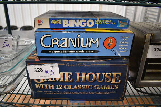 ALL ONE MONEY! Lot of 3 Games; Bingo, Cranium and Game House.