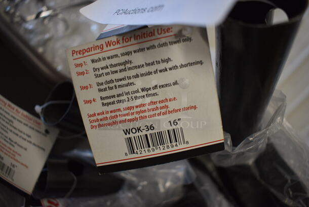 9 BRAND NEW! Winware Model WOK-36 Metal Woks. 22x16x4.5. 9 Times Your Bid! - Image 4 of 4
