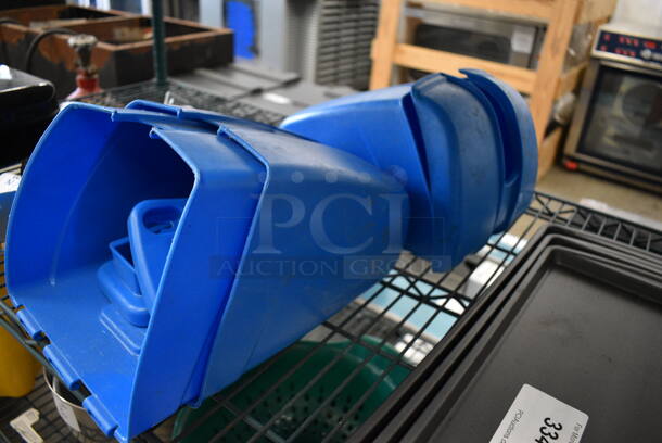 3 Blue Poly Ice Scoop Holders. 9x8x10. 3 Times Your Bid! - Image 3 of 3