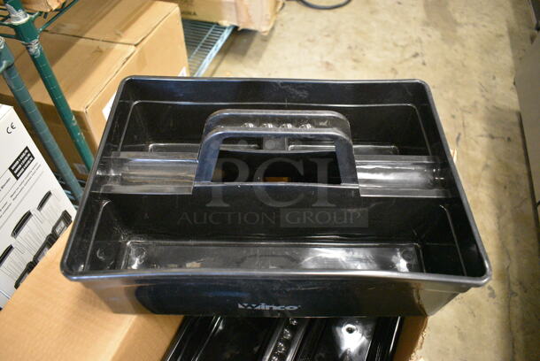 12 BRAND NEW IN BOX! Winco Black Poly Caddies. 15x10.5x7. 12 Times Your Bid! - Image 2 of 4