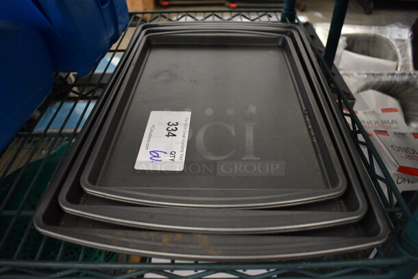 6 Various Metal Baking Pans. Includes 19x11.5x1. 6 Times Your Bid!