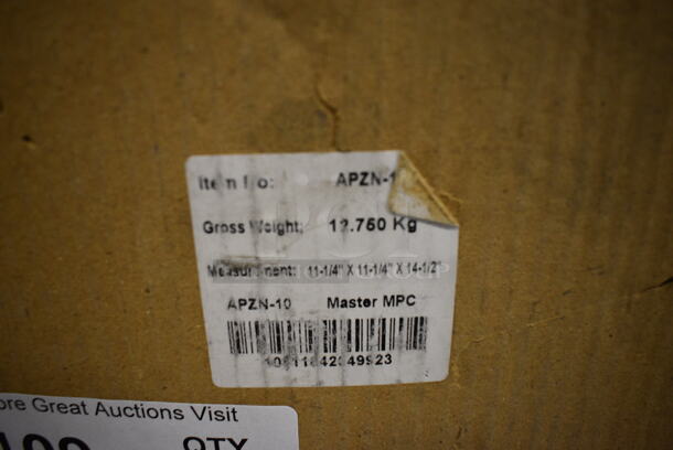 72 BRAND NEW IN BOX! Winco APZN-10 Aluminum Wide Rim Pizza Tray w/ Nibs. 10x10. 72 Times Your Bid! - Image 5 of 5