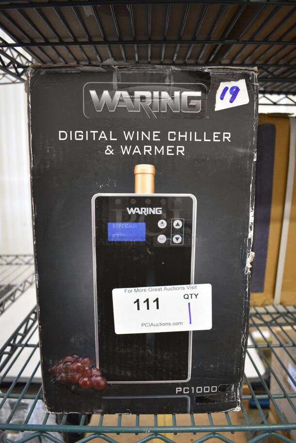 BRAND NEW SCRATCH AND DENT! Waring PC1000 Countertop Digital Wine Chiller and Warmer - Image 1 of 4