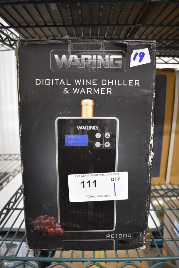 BRAND NEW SCRATCH AND DENT! Waring PC1000 Countertop Digital Wine Chiller and Warmer