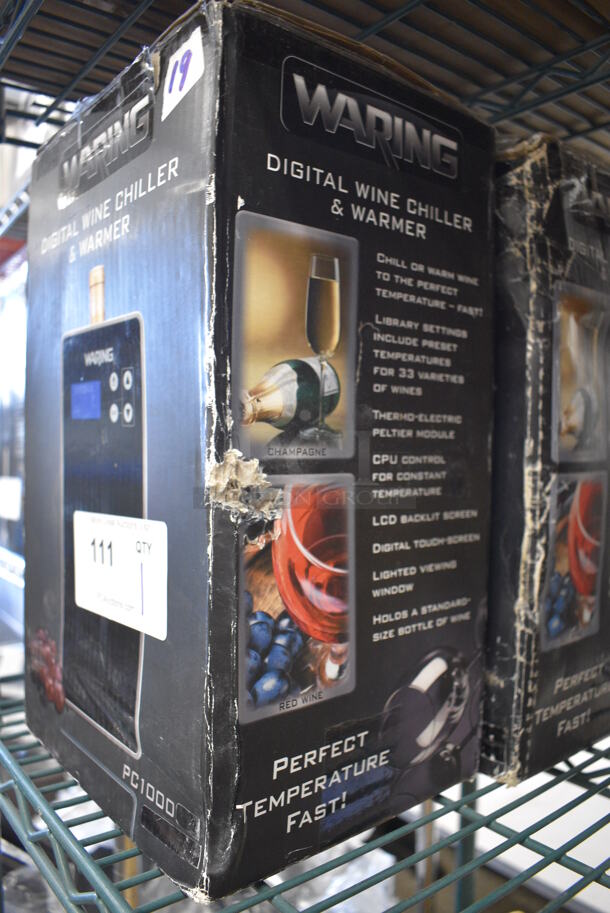 BRAND NEW SCRATCH AND DENT! Waring PC1000 Countertop Digital Wine Chiller and Warmer - Image 2 of 4