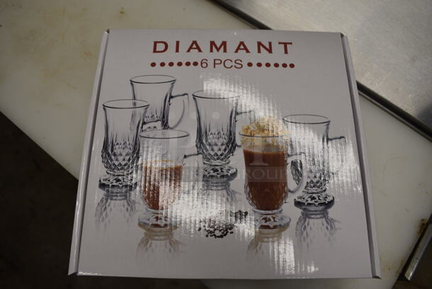 36 BRAND NEW IN BOX! Diamant Glass Mugs. 3x2.5x4.5. 36 Times Your Bid! - Image 4 of 4