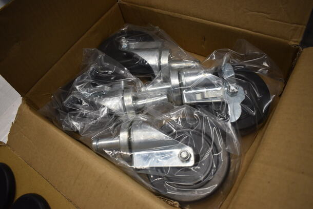 4 BRAND NEW IN BOX! Commercial Casters. 3x5x8. 4 Times Your Bid! - Image 3 of 3