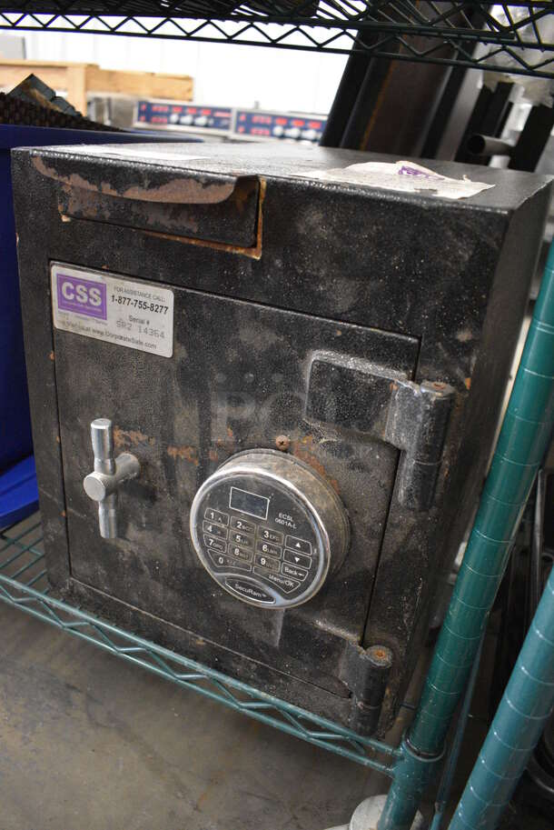 Corporate Safe Specialists Black Metal Single Compartment Safe. Does Not Come w/ Combination. 13x18.5x15 - Image 4 of 4