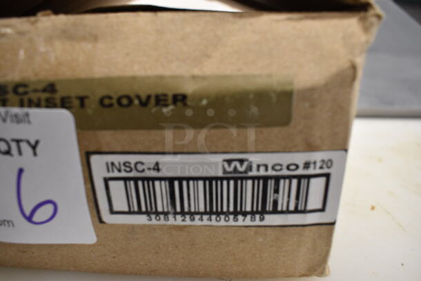 6 BRAND NEW IN BOX! Winco Stainless Steel Round Lids. 7.5x7.5. 6 Times Your Bid! - Image 4 of 4