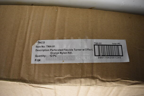 12 BRAND NEW IN BOX! Winco Cool Heat Stainless Steel Perforated Spatulas. 15". 12 Times Your Bid! - Image 5 of 5