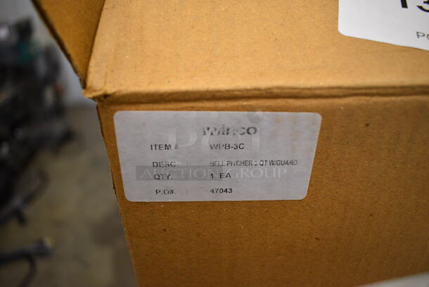 2 BRAND NEW IN BOX! Stainless Steel Commercial Pitchers. 9x6.5x8.5. 2 Times Your Bid!  - Image 3 of 4