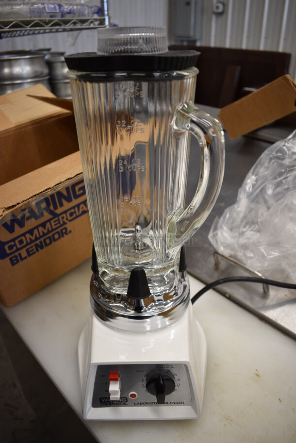 BRAND NEW IN BOX! Waring Model 31BL91 Commercial Countertop Blender w/ Pitcher. 120 Volts, 1 Phase. 7x8x16. Tested and Working!