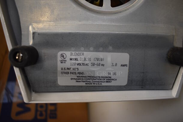 BRAND NEW IN BOX! Waring Model 31BL91 Commercial Countertop Blender w/ Pitcher. 120 Volts, 1 Phase. 7x8x16. Tested and Working! - Image 5 of 5