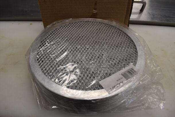 24 BRAND NEW IN BOX! Adcraft Metal Mesh Pizza Pans. 8x8. 24 Times Your Bid! - Image 1 of 2