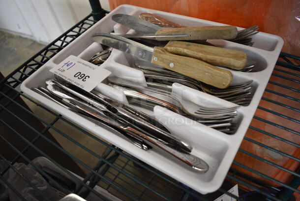 ALL ONE MONEY! Lot of Various Silverware in Caddy! - Image 2 of 3