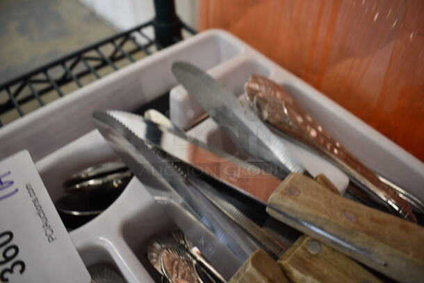 ALL ONE MONEY! Lot of Various Silverware in Caddy! - Image 3 of 3