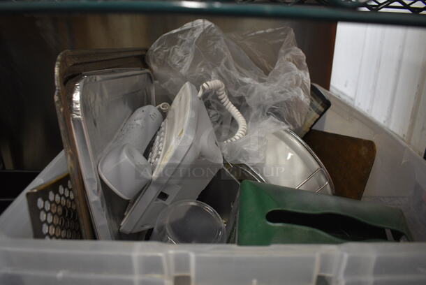 ALL ONE MONEY! Lot of Various Items in Clear Bin! 23x17x13 - Image 2 of 4