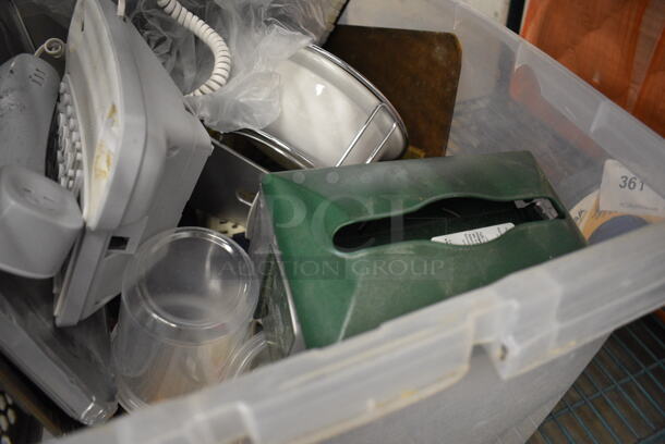 ALL ONE MONEY! Lot of Various Items in Clear Bin! 23x17x13 - Image 4 of 4