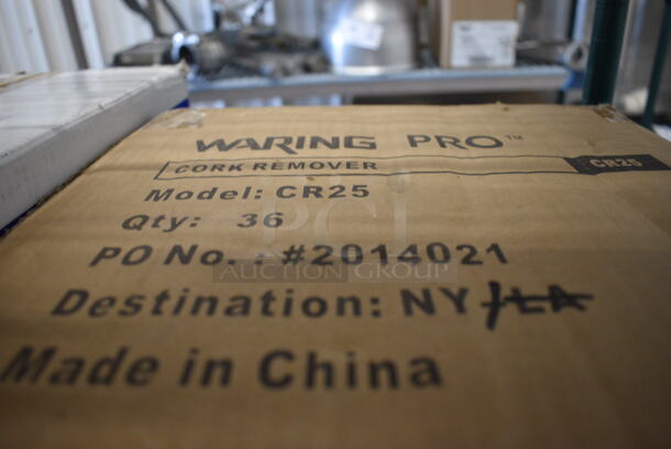 36 BRAND NEW IN BOX! Waring Pro Stainless Steel Cork Openers. 8". 36 Times Your Bid! - Image 3 of 3