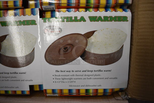 12 BRAND NEW IN BOX! Winware Brown Poly Tortilla Warmers. 8.5x8.5x.5. 12 Times Your Bid! - Image 2 of 6