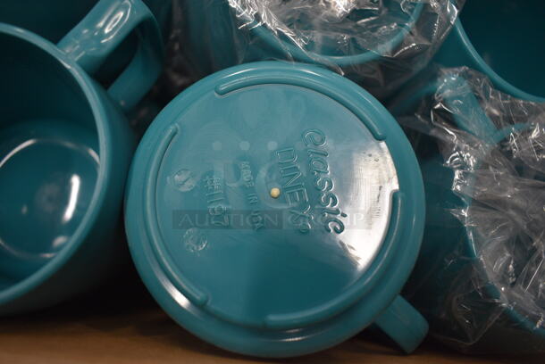 48 BRAND NEW IN BOX! Carlisle Dinex Blue Poly Mugs. 4x3x3.5. 48 Times Your Bid! - Image 3 of 5