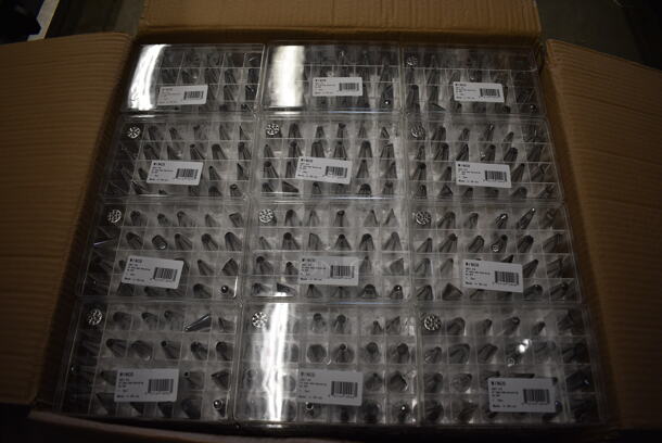 ALL ONE MONEY! Lot of 60 BRAND NEW IN BOX! Winco CDT-24 Metal Cake Decorating Tips; Each Set Has 24 Pieces! - Image 2 of 6
