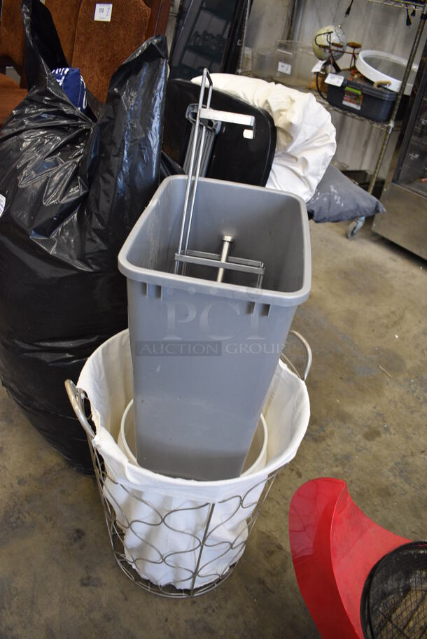 ALL ONE MONEY! Lot of Hamper and Trash Can! Includes 19x18x23 - Image 3 of 3