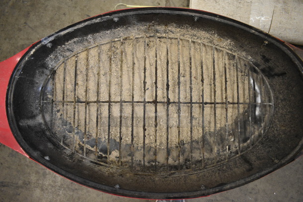 Leinenkugel's Red Metal Grill w/ Mesh Dome Cover. 42x18x20 - Image 4 of 4