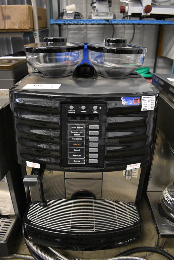 FANTASTIC! Schaerer Model SCA1 Coffee Art Plus Automatic Coffee Espresso Machine w/ 2 Hopper Bean Grinders and Steam Wand. 240 Volts, 1 Phase. 17x18x26 - Image 2 of 7